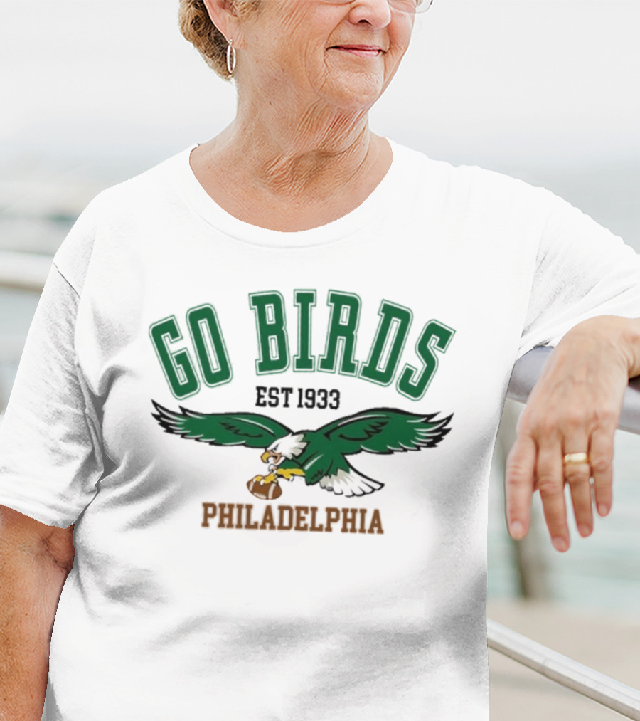 Kelly Green Go Birds Philadelphia Eagles Est 1933 NFL Vintage Sweatshirt T-Shirt