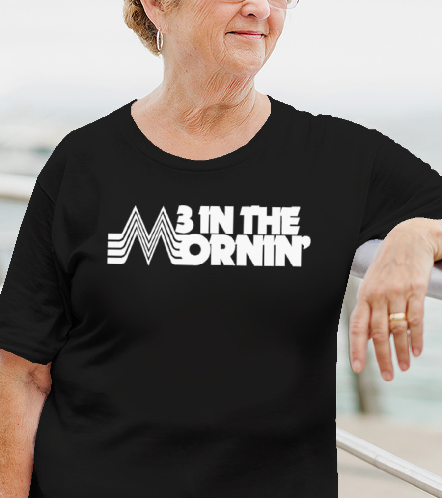 3 In The Mornin' Vintage 70s-Inspired Style Retro Lines T-Shirt