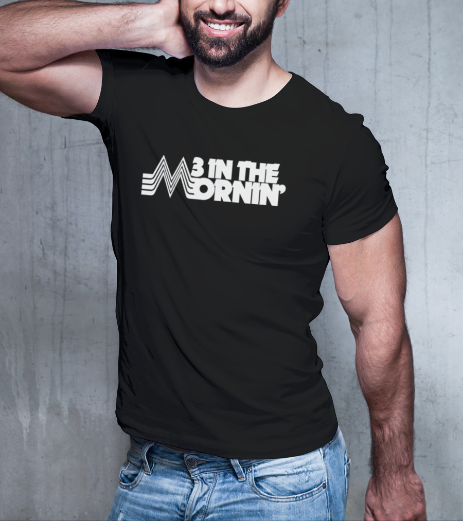 3 In The Mornin' Vintage 70s-Inspired Style Retro Lines T-Shirt