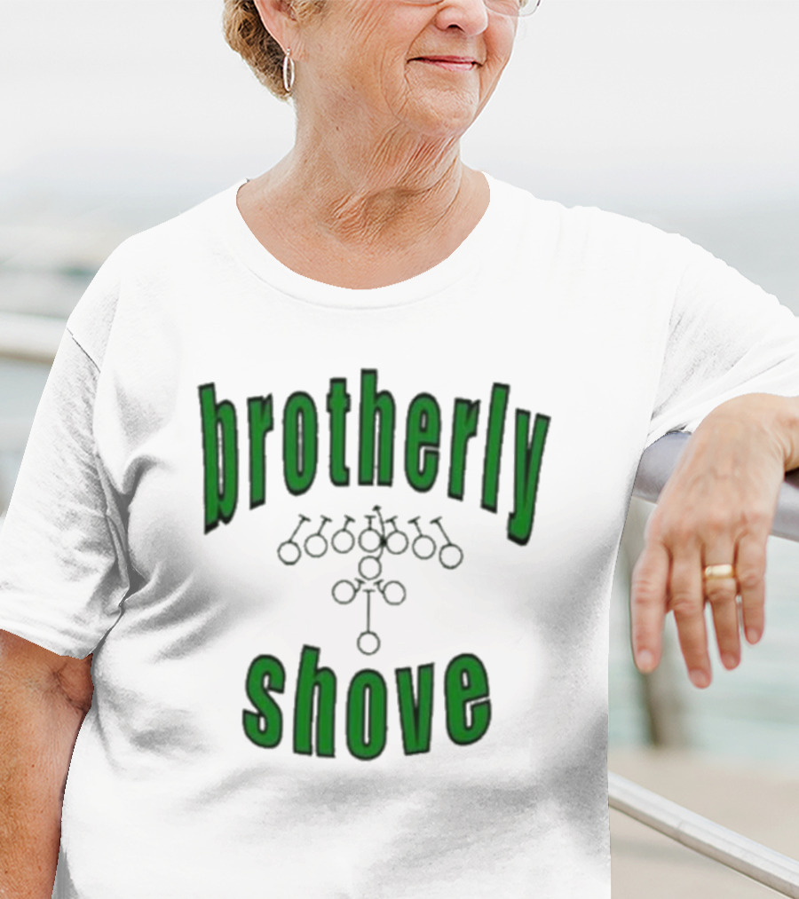 Brotherly Shove Football Play Formation T-Shirt