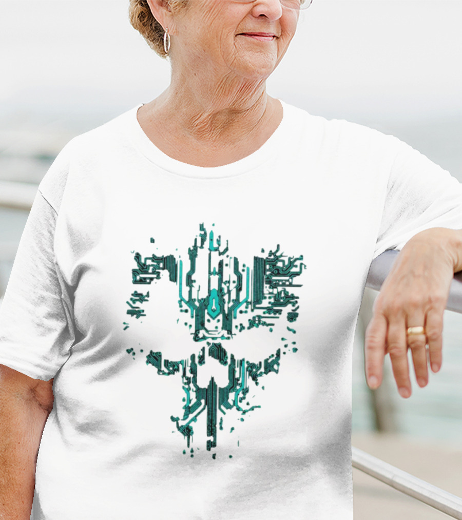 Circuit Skull Tech Face T-Shirt