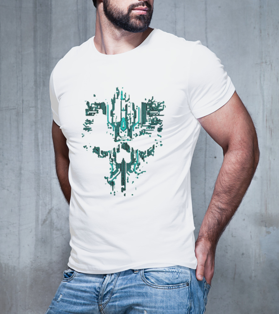 Circuit Skull Tech Face T-Shirt