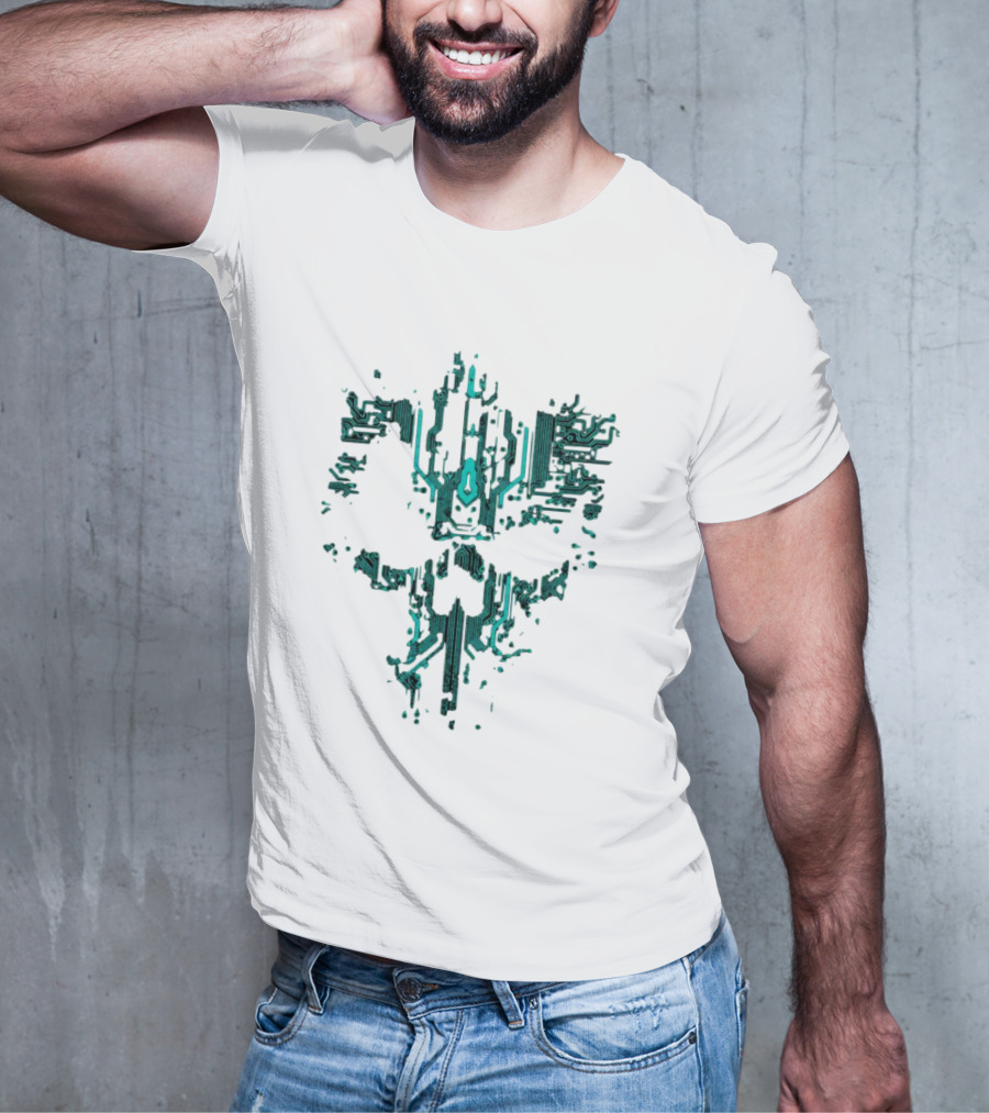 Circuit Skull Tech Face T-Shirt
