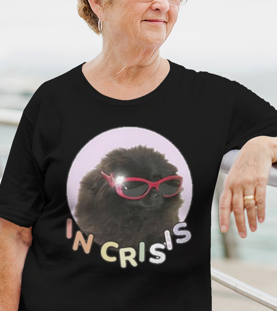 Got Funny In Crisis Dog Wearing Red Sunglasses Iconic T-Shirt