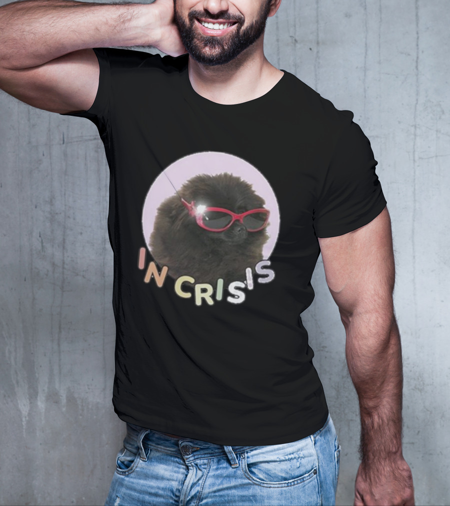 Got Funny In Crisis Dog Wearing Red Sunglasses Iconic T-Shirt