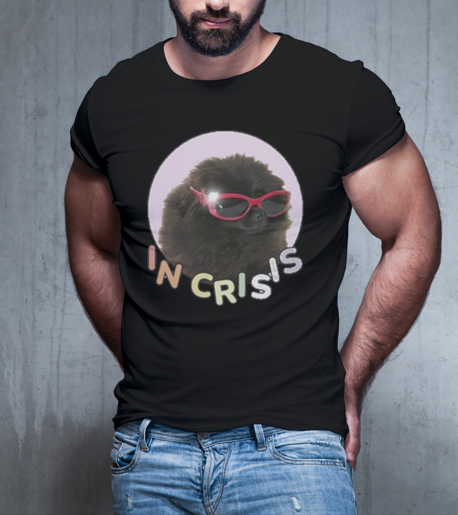 Got Funny In Crisis Dog Wearing Red Sunglasses Iconic T-Shirt