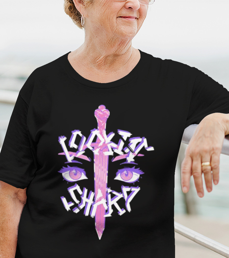 Lookin’ Sharp Kitty-Knife Eyes And Sword T-Shirt