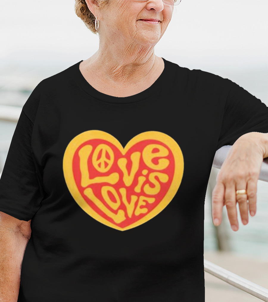 Love Is Love Peace Sign Heart T-Shirt