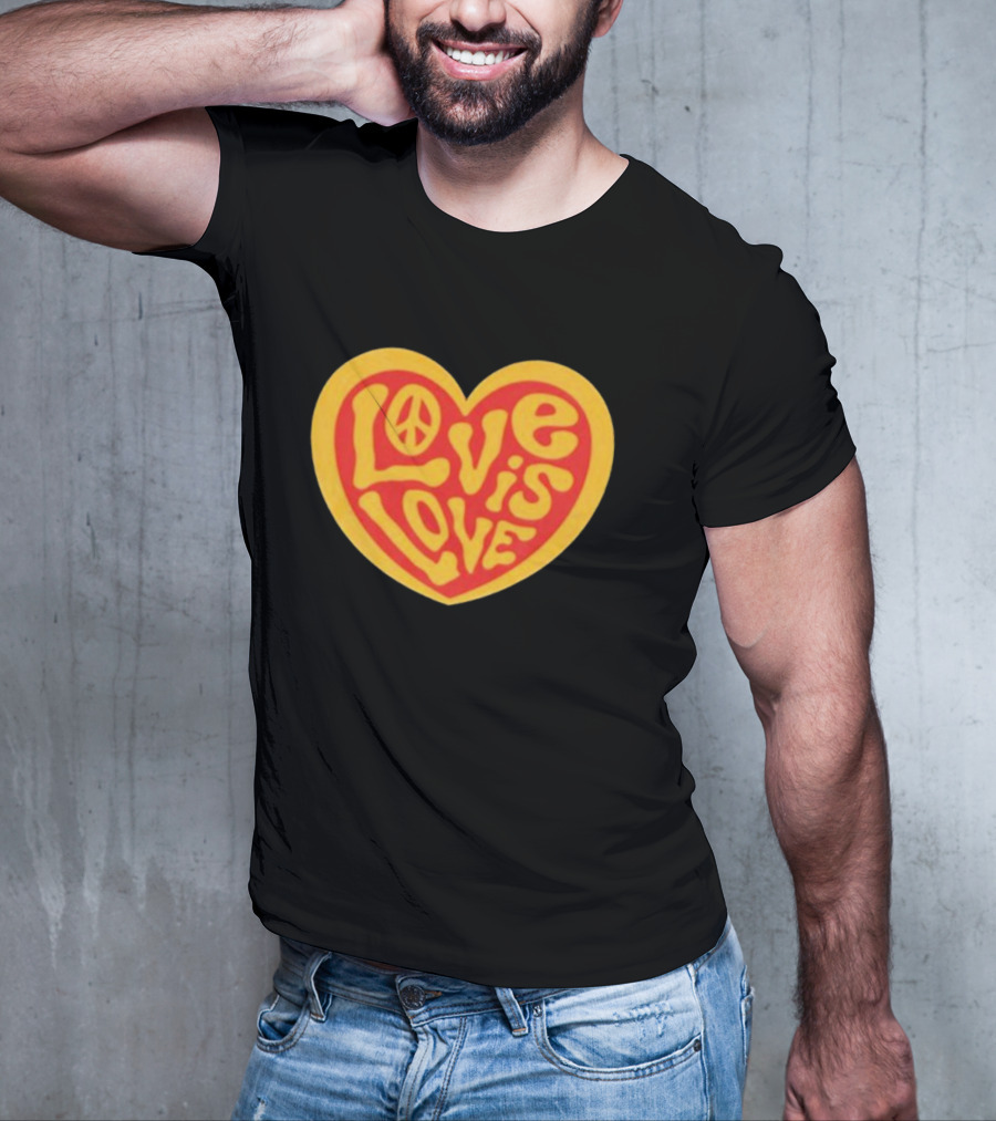 Love Is Love Peace Sign Heart T-Shirt