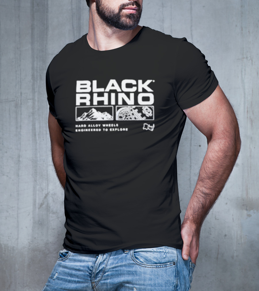 Black Rhino Hard Alloy Wheels Engineered To Explore Adventure Landscapes T-Shirt