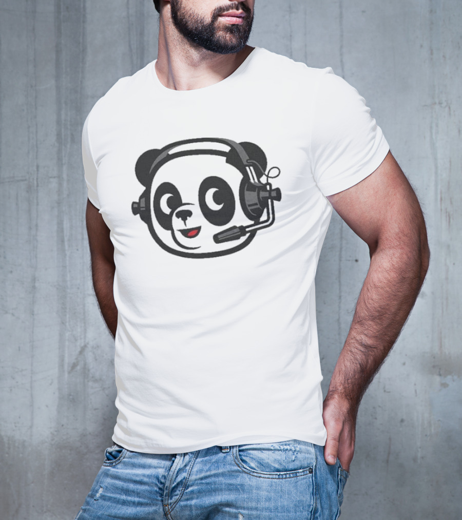 Dude Perfect Panda Headset T-Shirt