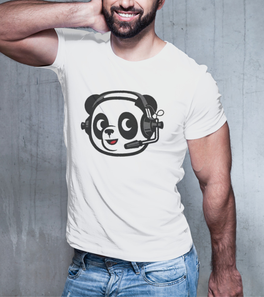 Dude Perfect Panda Headset T-Shirt
