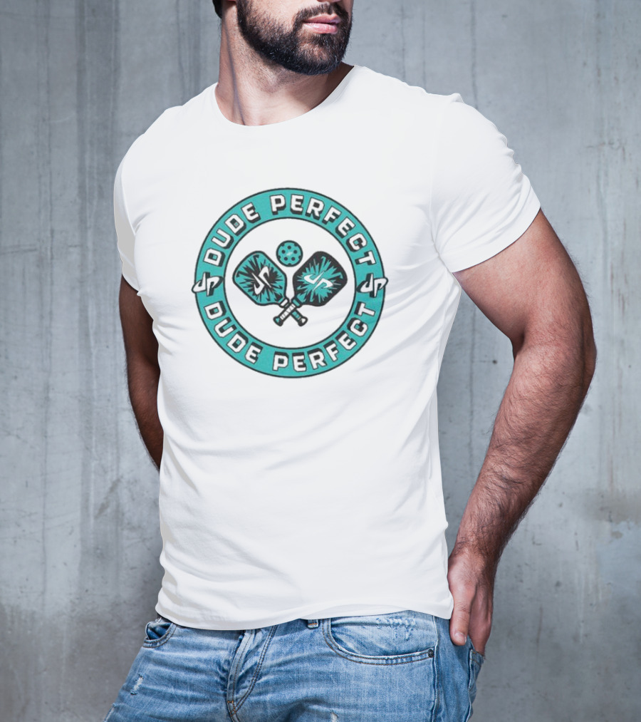 Dude Perfect Pickleball Paddle And Ball Circular T-Shirt