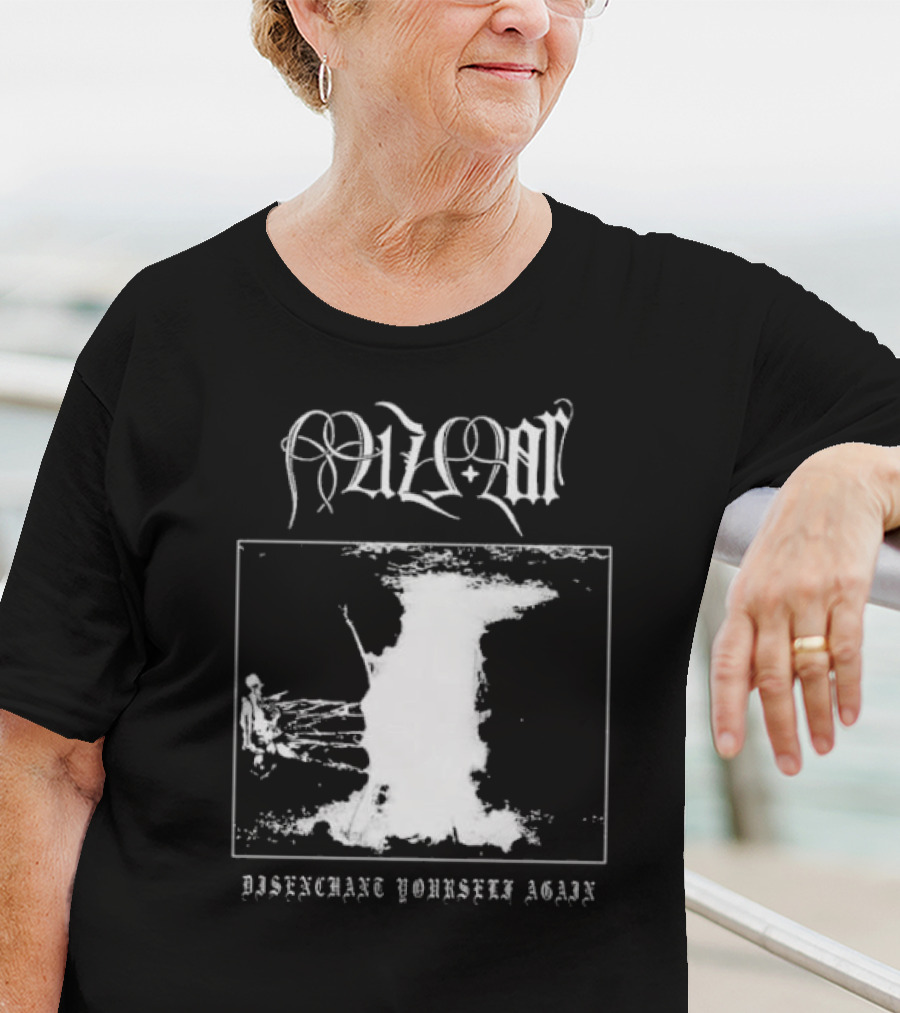 Mizmor Disenchanted Yourself Again Black And White Abstract T-Shirt
