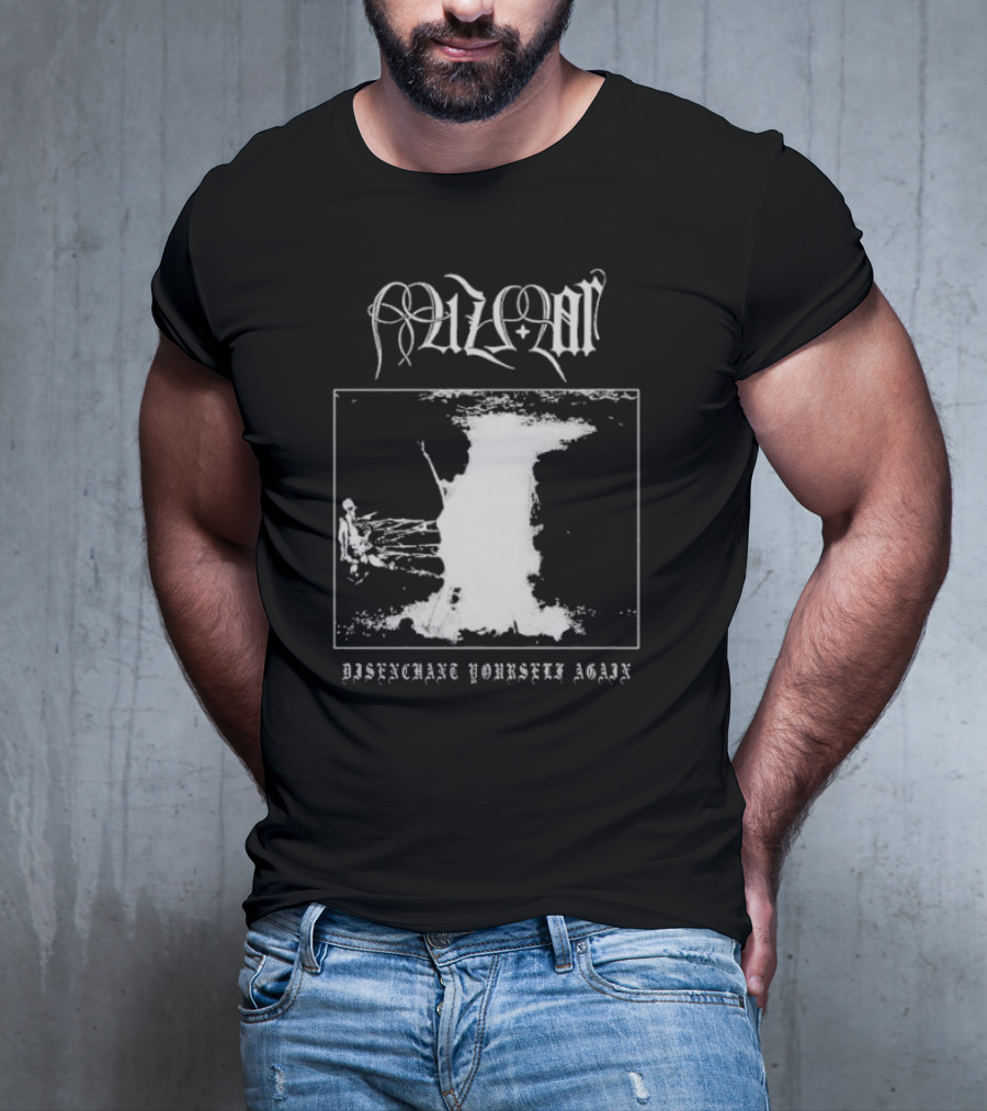 Mizmor Disenchanted Yourself Again Black And White Abstract T-Shirt