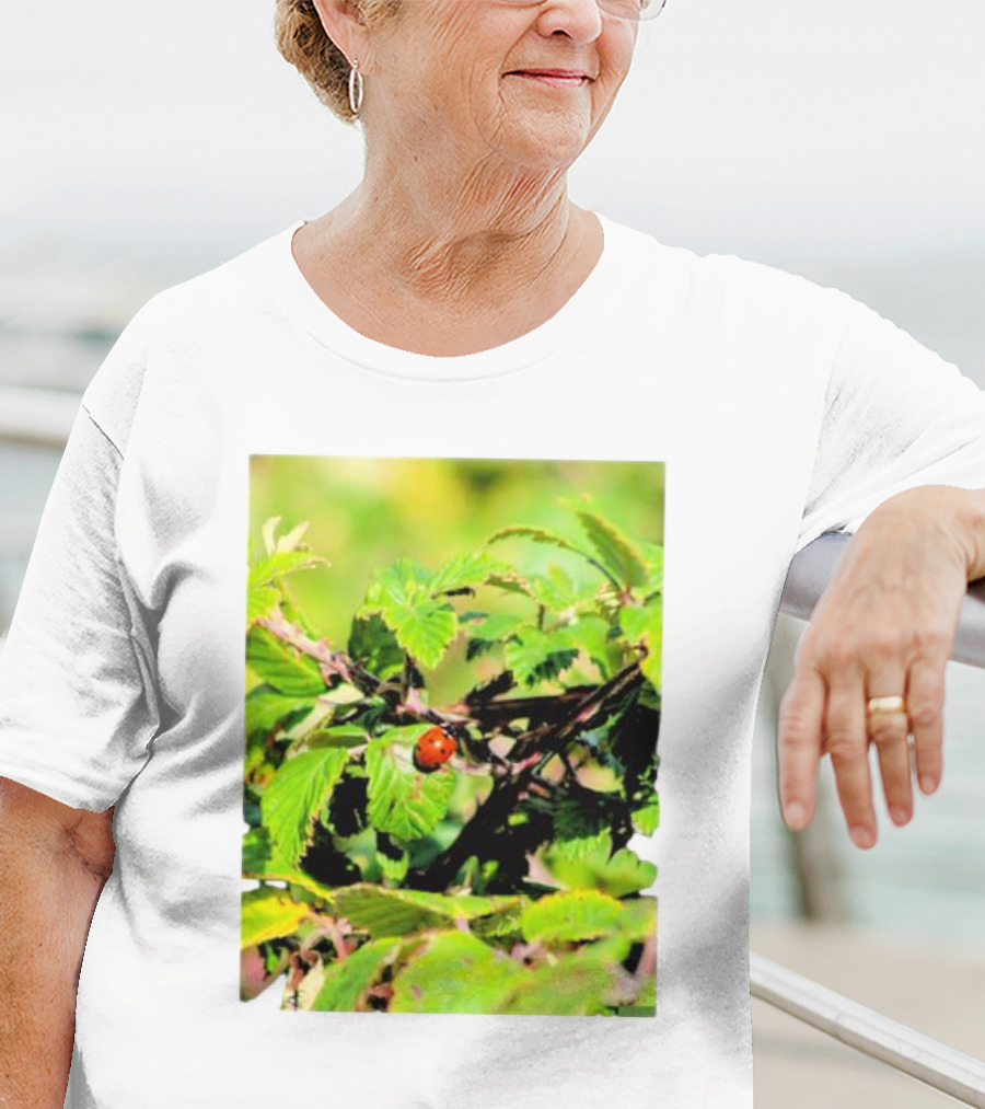 Spot In Nature With Ladybug On Leaf T-Shirt