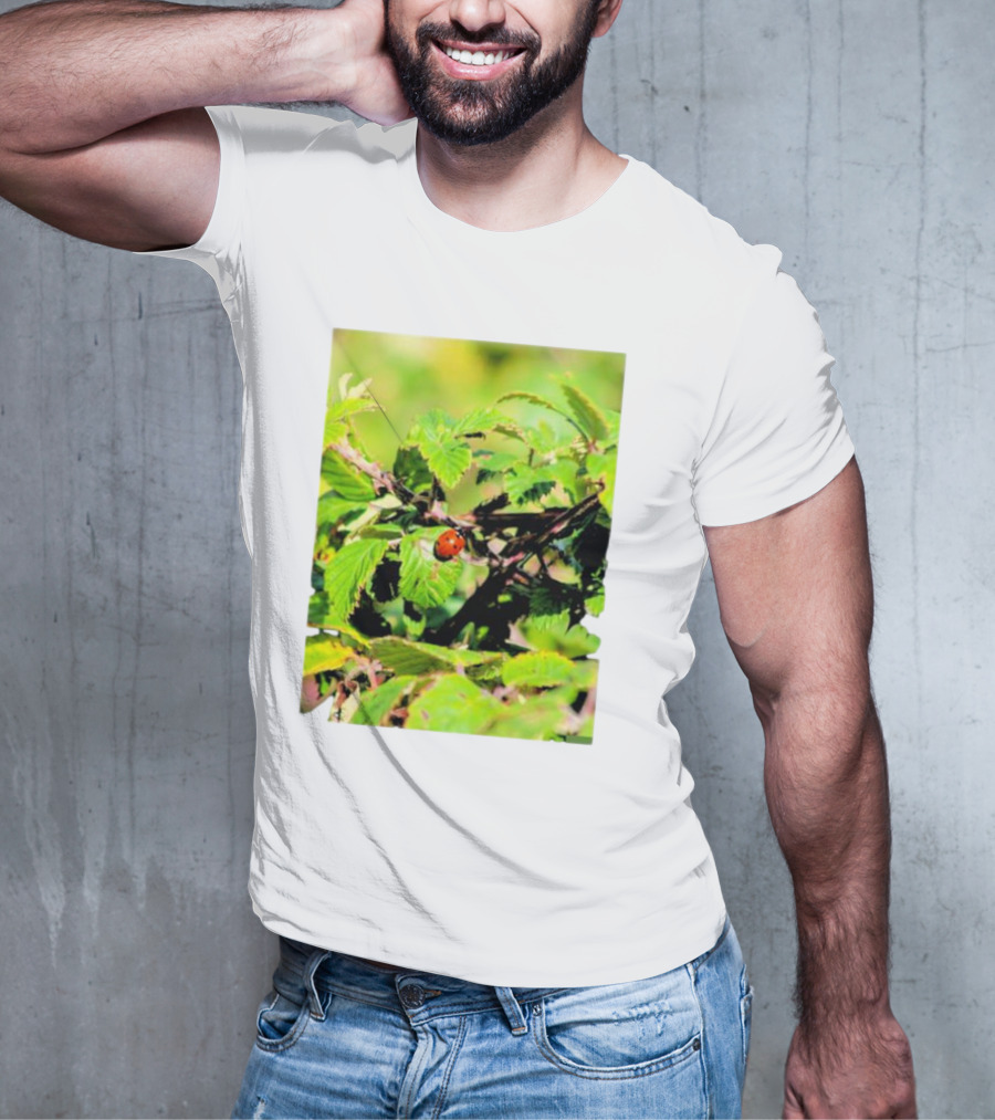 Spot In Nature With Ladybug On Leaf T-Shirt