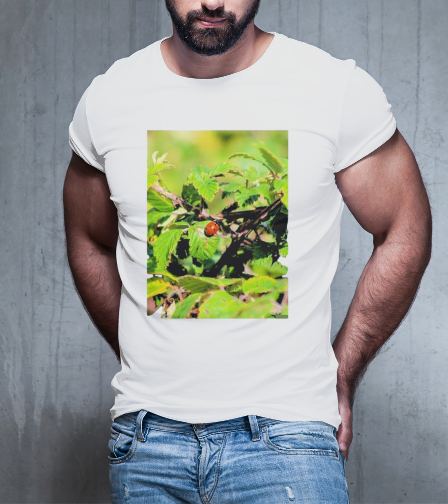 Spot In Nature With Ladybug On Leaf T-Shirt