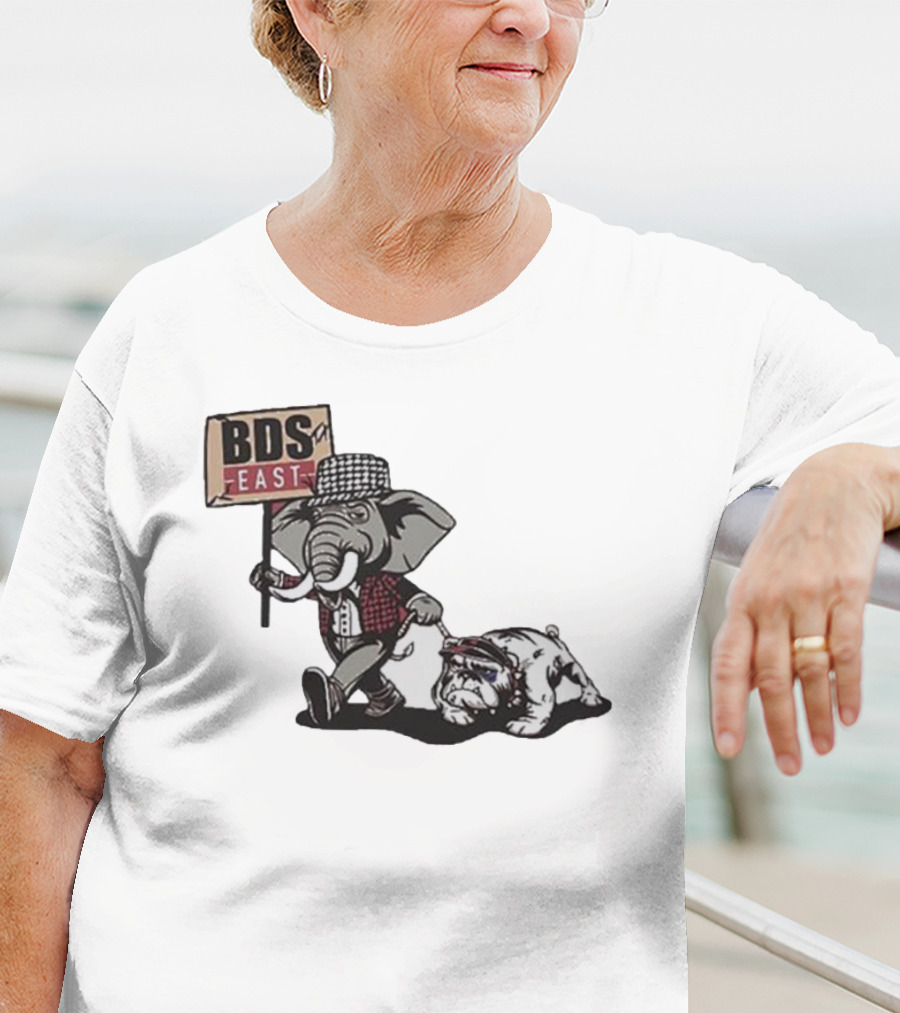 Alabama Crimson Tide Elephant With Bulldog BDS East T-Shirt