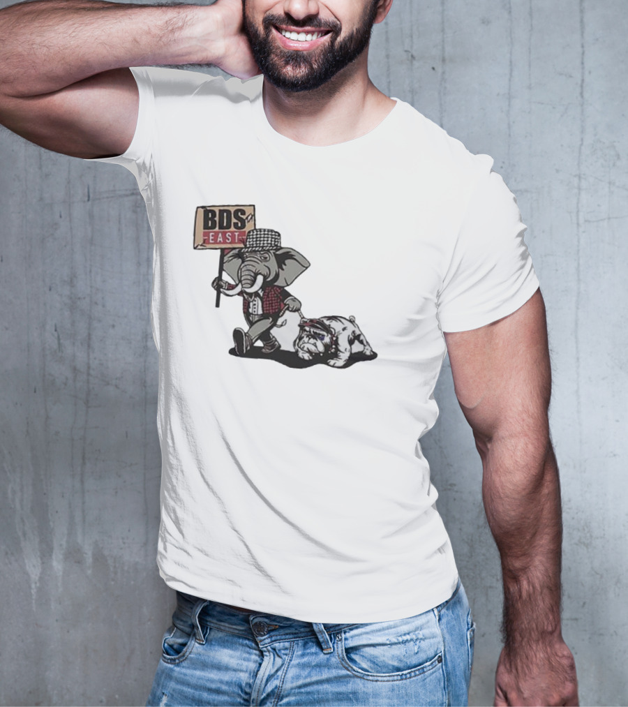 Alabama Crimson Tide Elephant With Bulldog BDS East T-Shirt