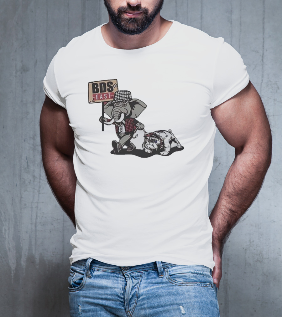 Alabama Crimson Tide Elephant With Bulldog BDS East T-Shirt