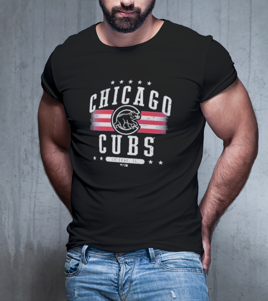 Chicago Cubs Vintage Americana Style Chicago, Illinois T-Shirt