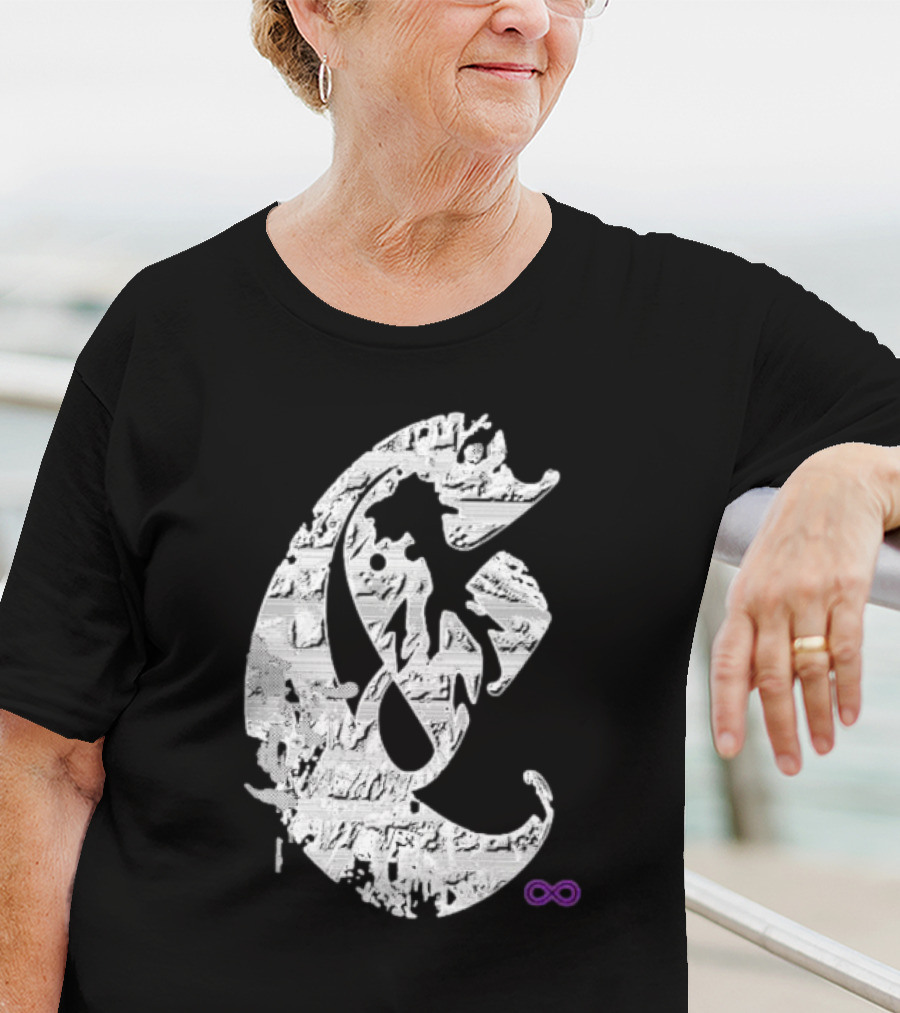 Club E By Club Eternal Infinite Symbol Grunge T-Shirt