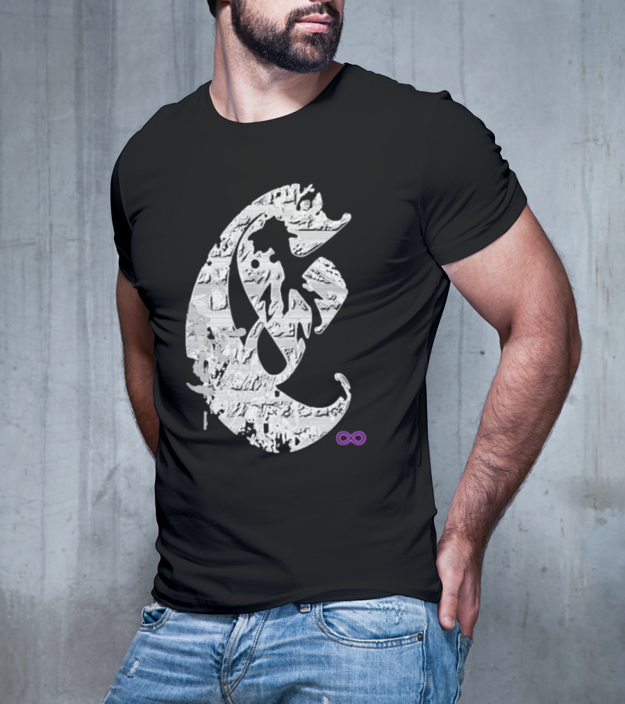 Club E By Club Eternal Infinite Symbol Grunge T-Shirt