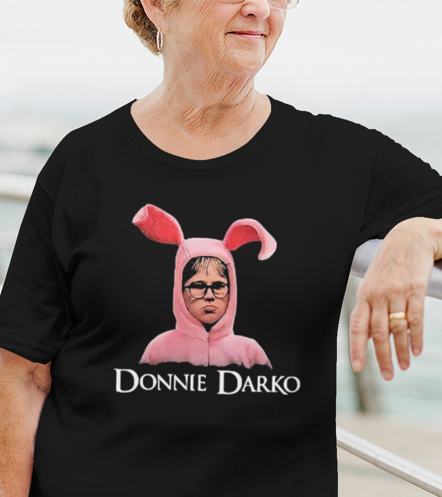 Donnie Darko Pink Bunny Character Crewneck T-Shirt