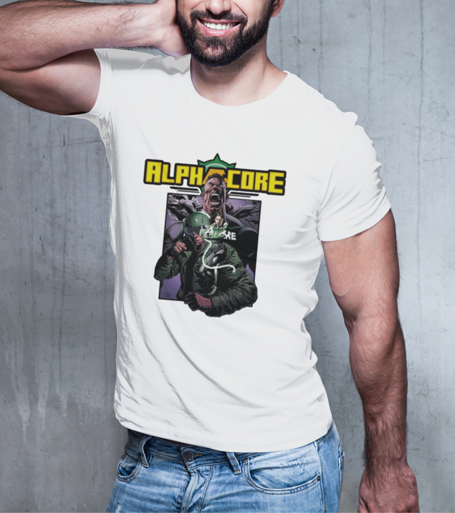 Alphacore Rippaverse Campaign Comic Characters Action Scene T-Shirt
