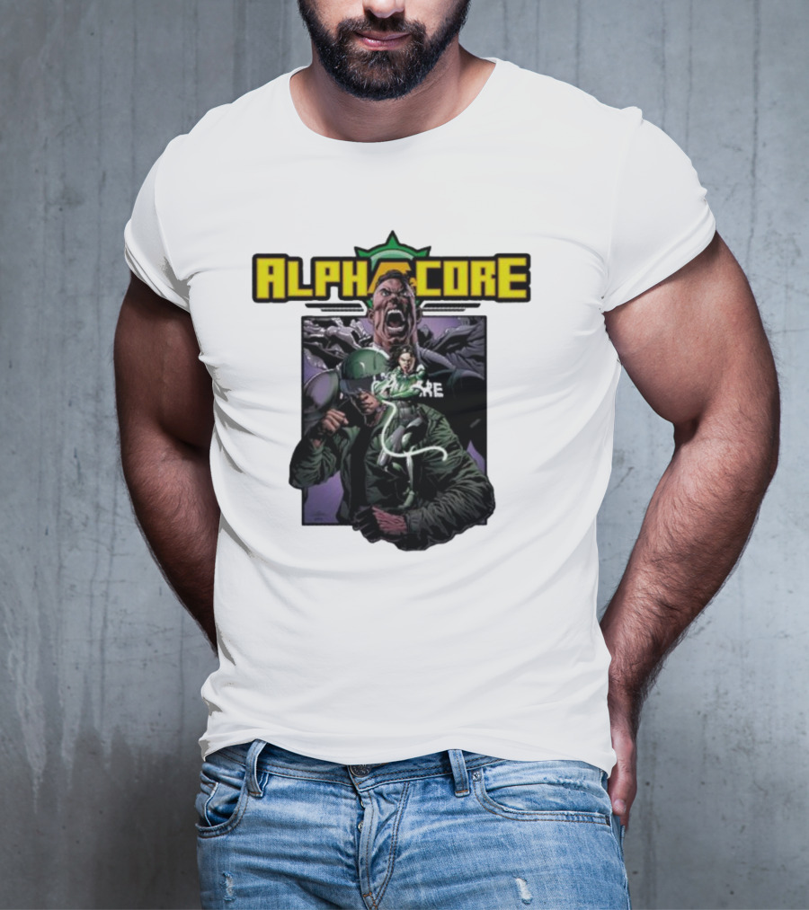 Alphacore Rippaverse Campaign Comic Characters Action Scene T-Shirt
