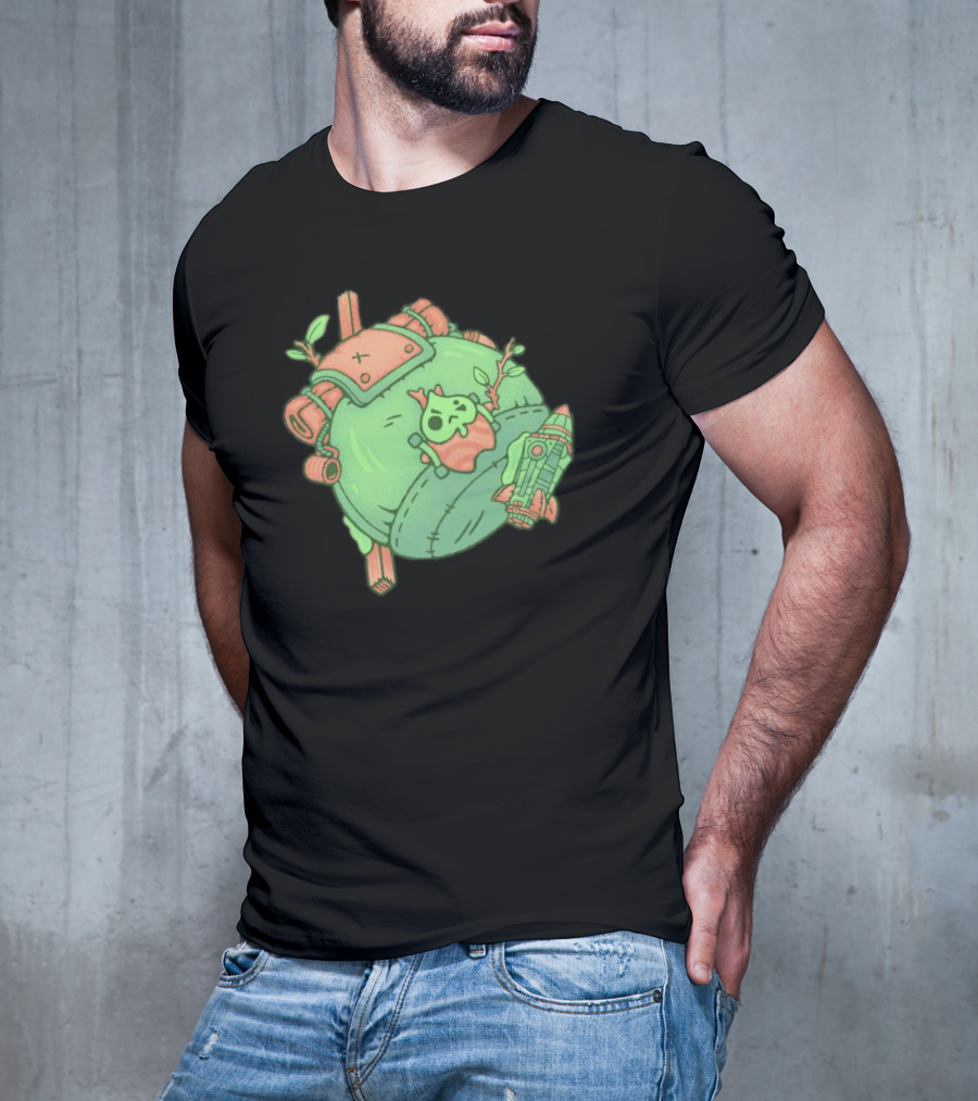Backpack Friend Bag Camping Adventure With Alien And Rocket Details T-Shirt