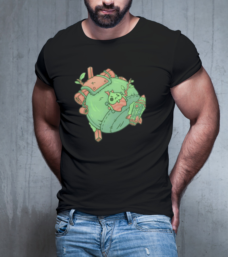 Backpack Friend Bag Camping Adventure With Alien And Rocket Details T-Shirt
