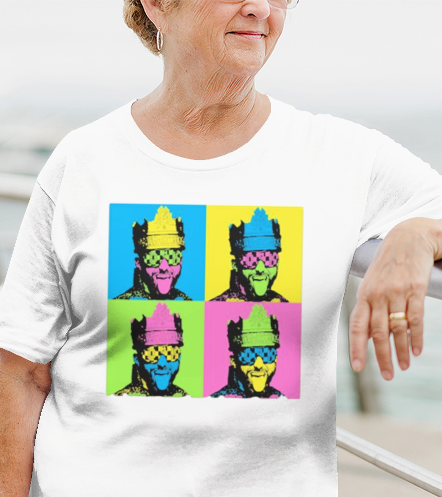 Deathmatch King Pop Art Style Color Blocks T-Shirt