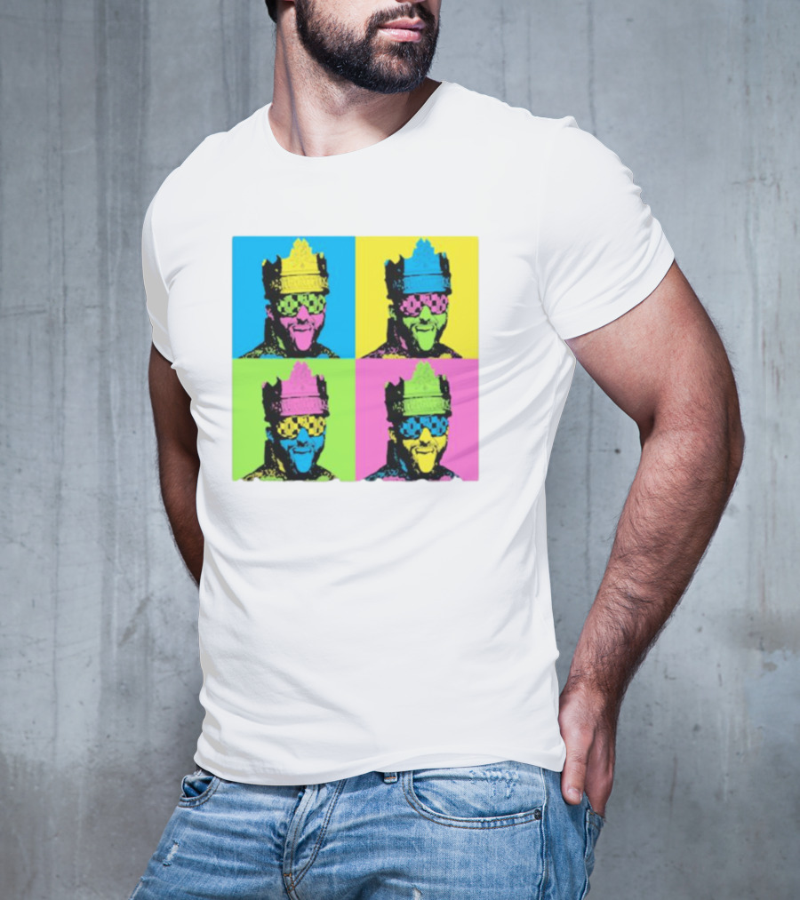Deathmatch King Pop Art Style Color Blocks T-Shirt
