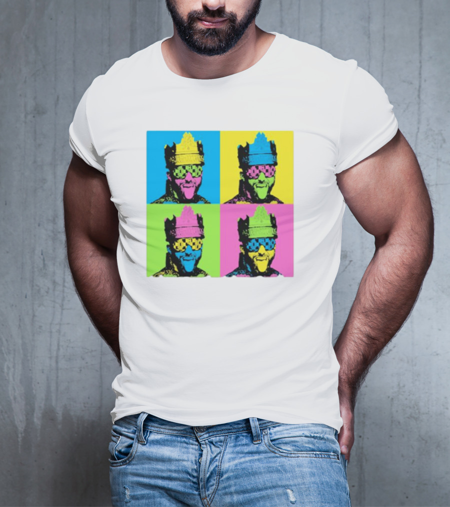 Deathmatch King Pop Art Style Color Blocks T-Shirt