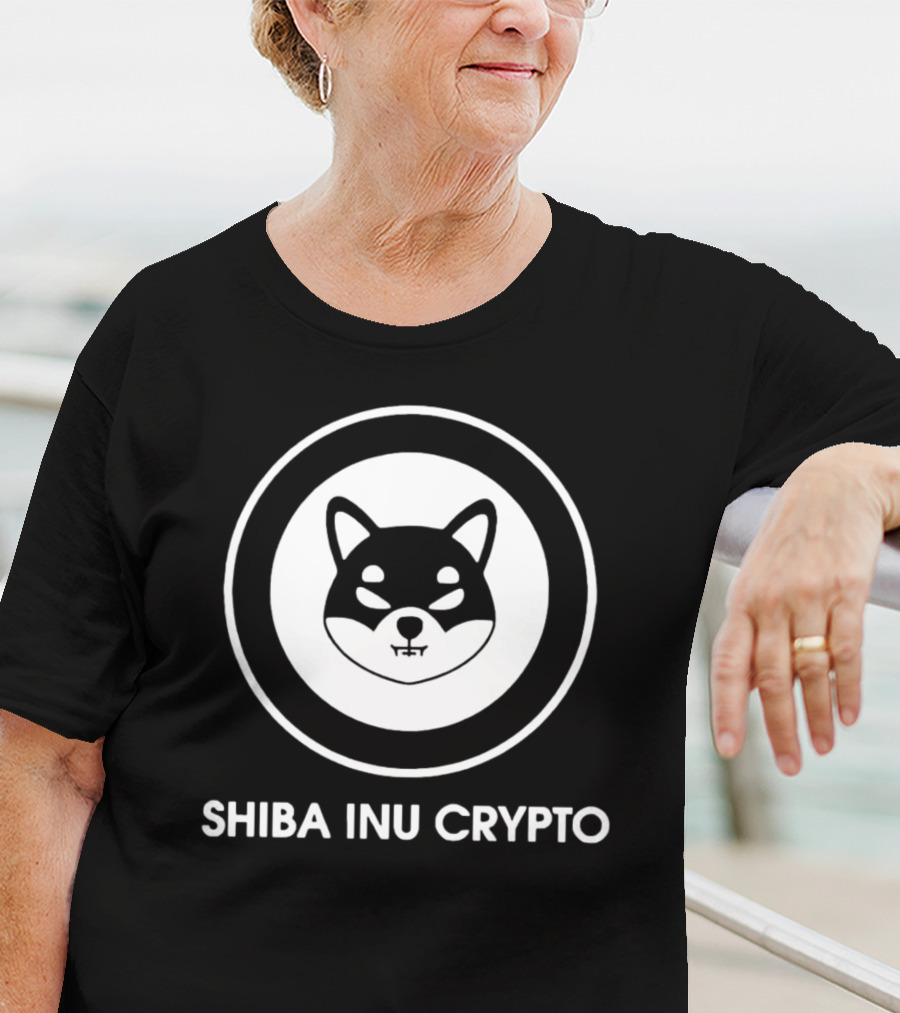Shiba Inu Crypto Logo In Circle T-Shirt