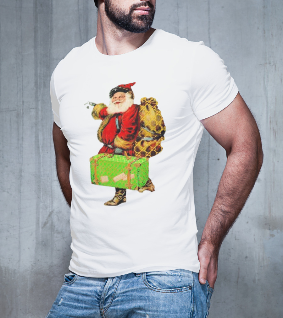 Market Designer Santa Vintage Luggage T-Shirt