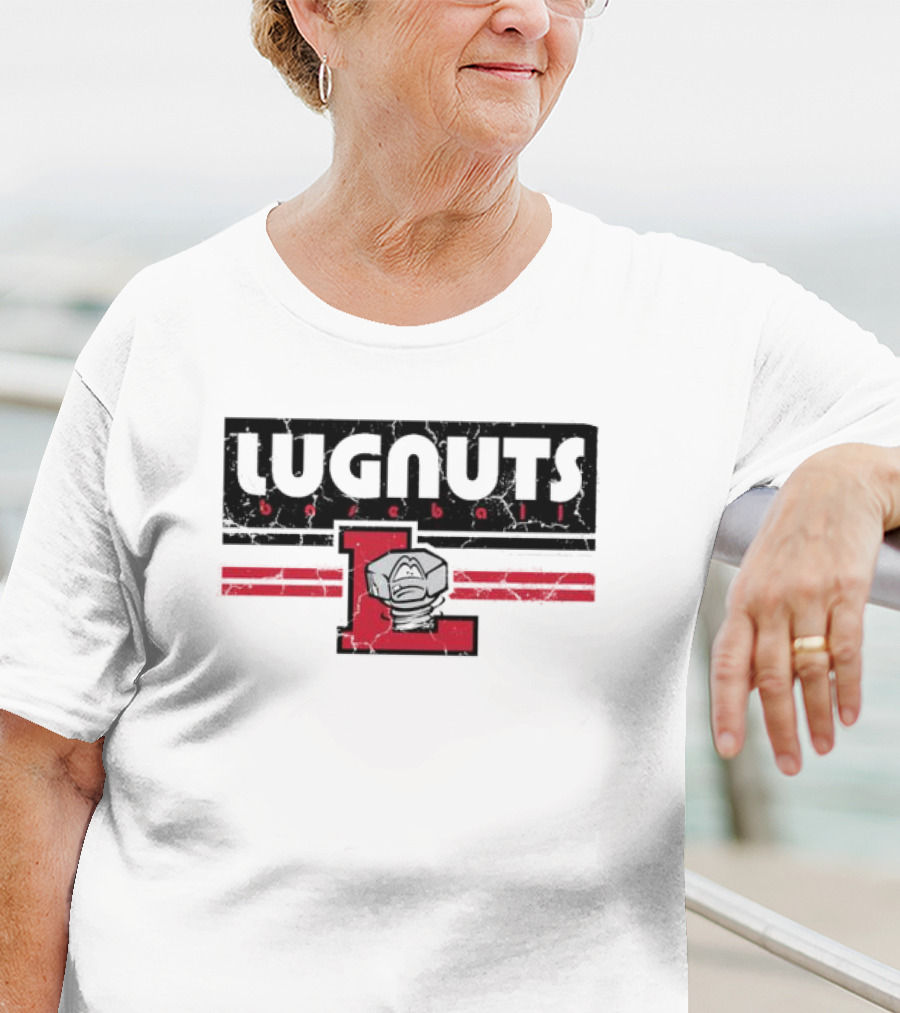 Lugnuts Baseball Red Letter L Emblem T-Shirt