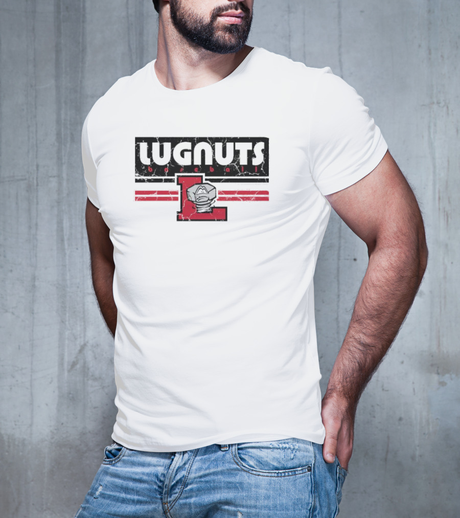 Lugnuts Baseball Red Letter L Emblem T-Shirt
