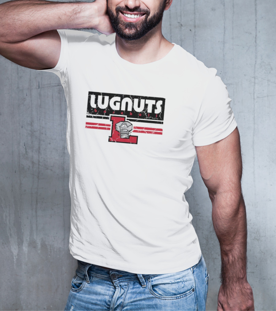 Lugnuts Baseball Red Letter L Emblem T-Shirt