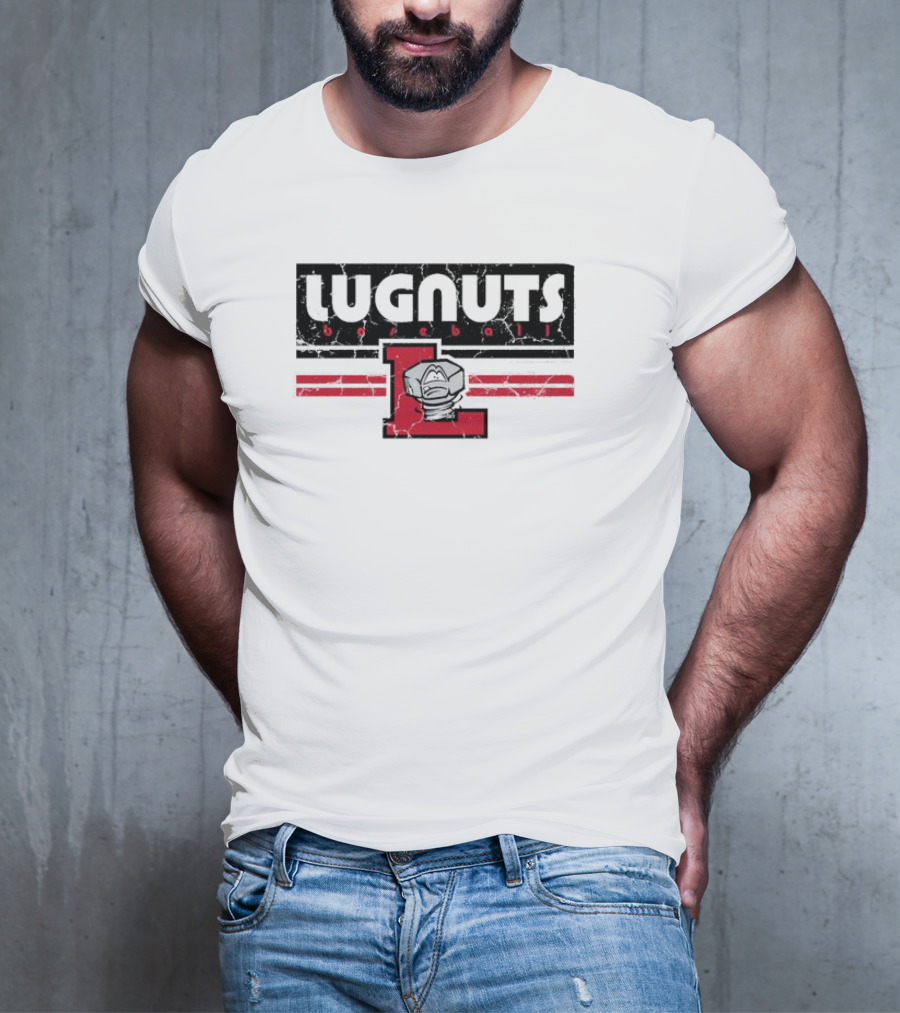 Lugnuts Baseball Red Letter L Emblem T-Shirt