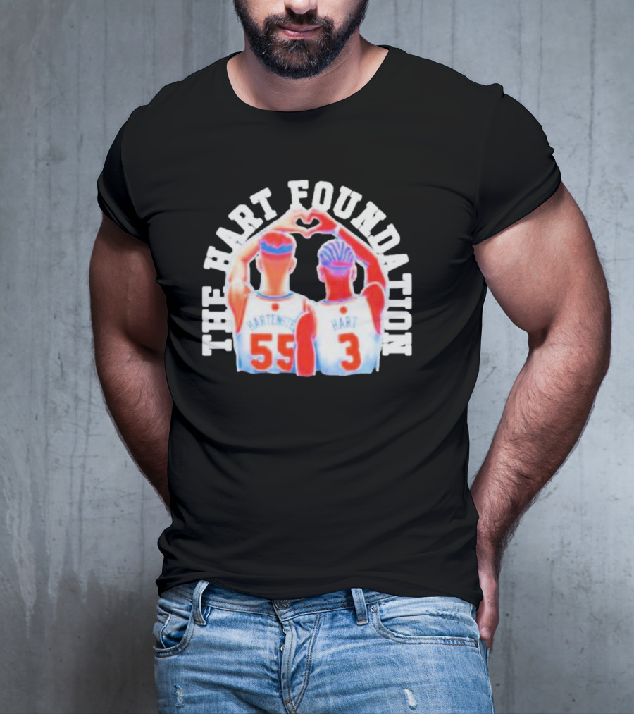 The Hart Foundation Hart Hartenstein 55 Heart 3 T-Shirt