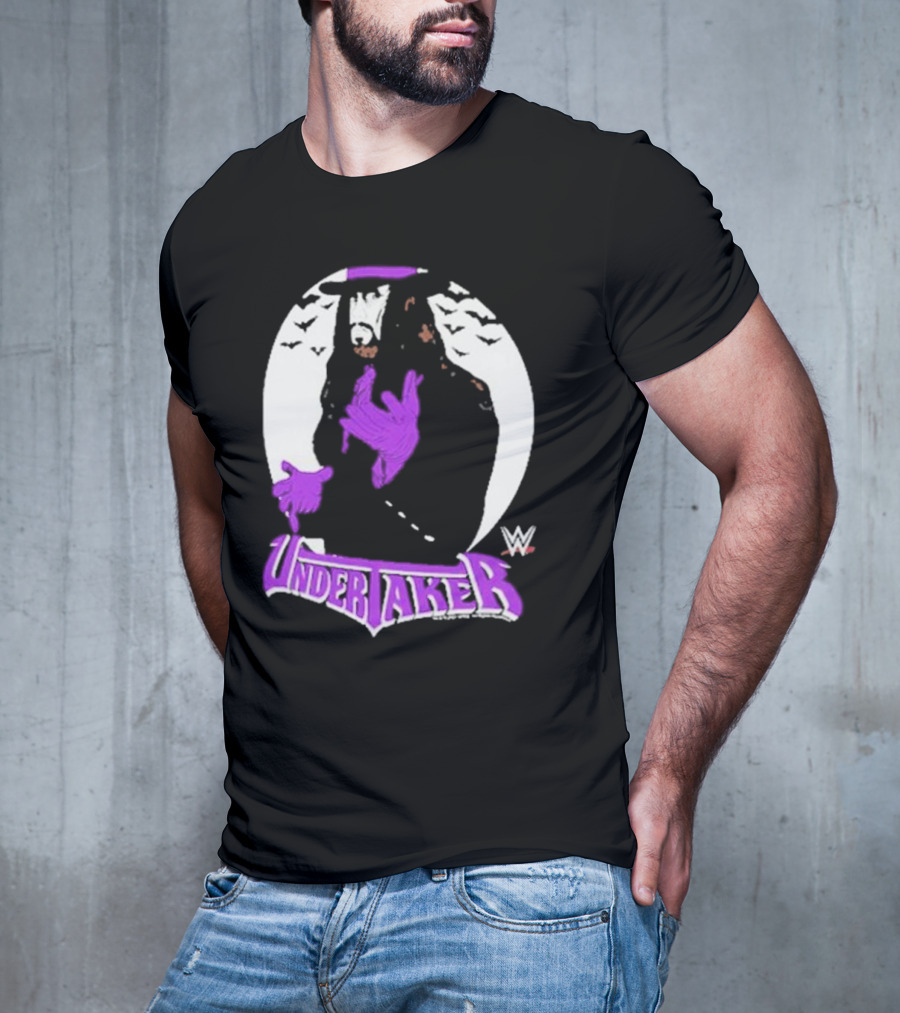 WWE Undertaker Purple Hat Bats Circle T-Shirt