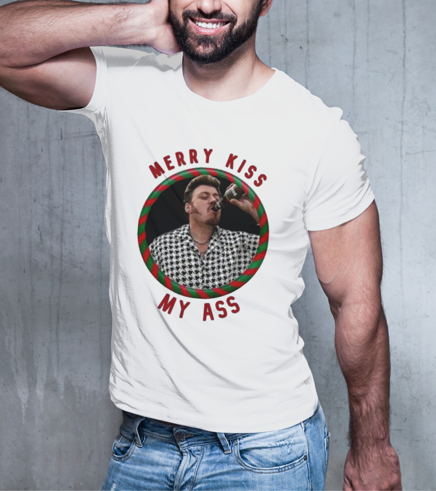 Merry Kiss My Ass Trailer Park Christmas T-Shirt