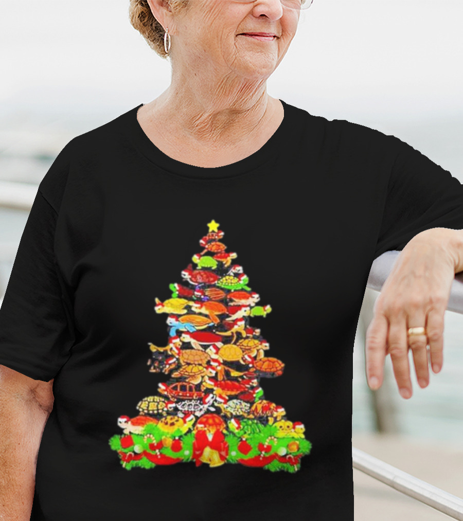 Turtles Christmas Tree Holiday T-Shirt