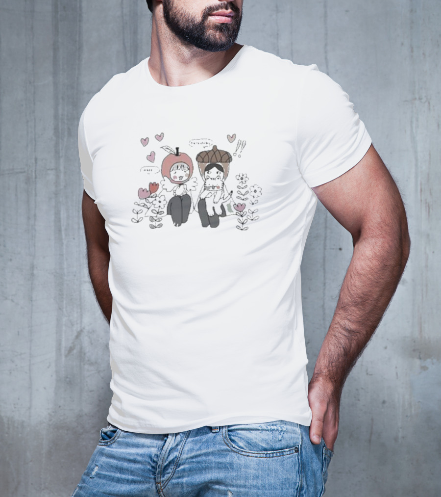 Veryluckyclover He Is Stinky With Cute Dog And Heart Flowers T-Shirt