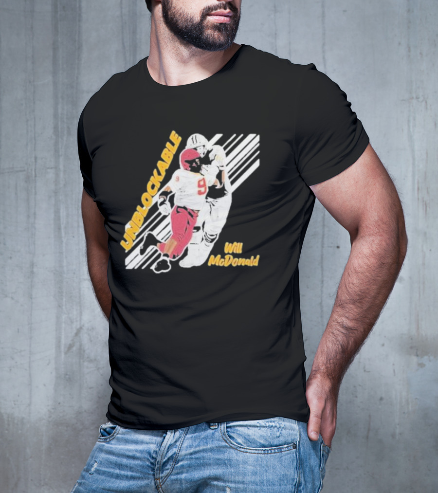 Will McDonald Unblockable Football Player 9 T-Shirt