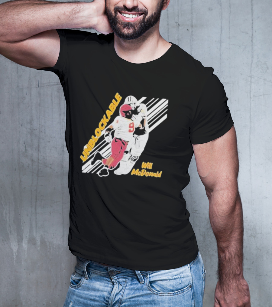 Will McDonald Unblockable Football Player 9 T-Shirt
