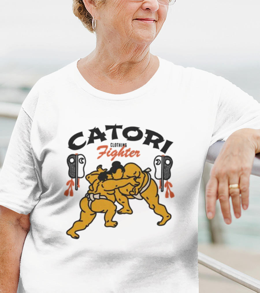 Catori Clothing Fighter Sumo Wrestlers Embrace T-Shirt